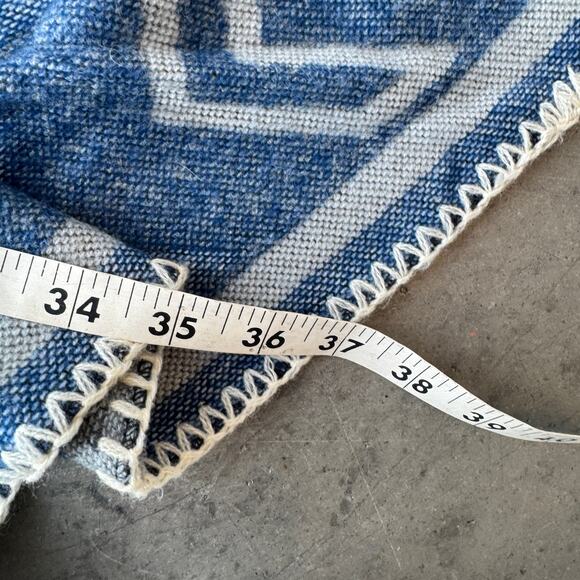 Vintage Y2K NFL Dallas Cowboys Team Apparel Whipstitch Poncho Blue Grey OS - Picture 5 of 5